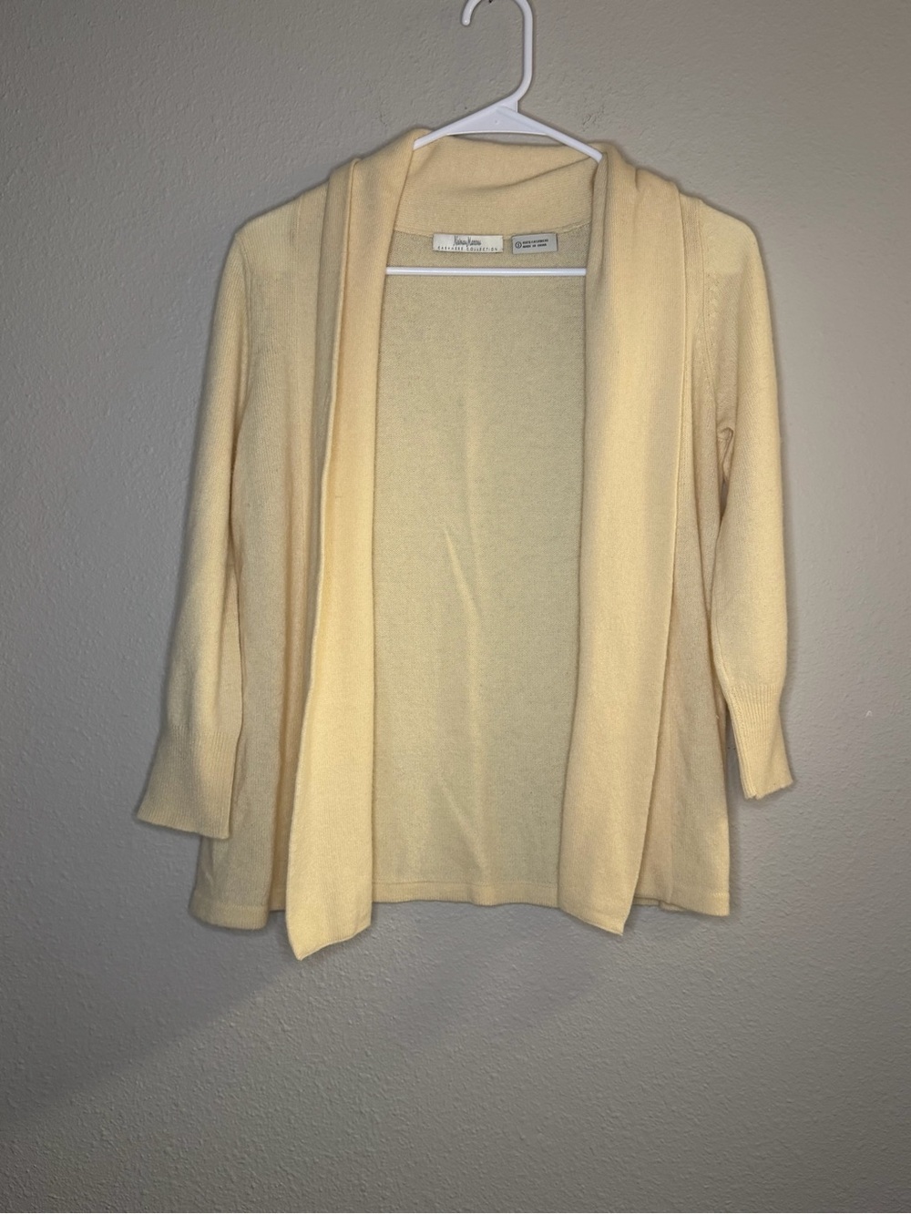 NEIMAN MARCUS CASHMERE COLLECTION  100% cashmere open front cardigan sweater S